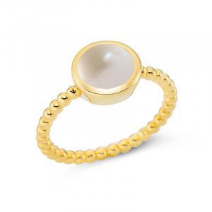 Ring Bols Goldplated