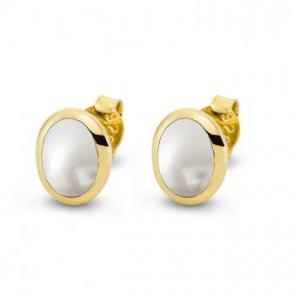 Cocktail Studs Oval Goldplated