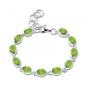 Cocktail bracelet oval silver 