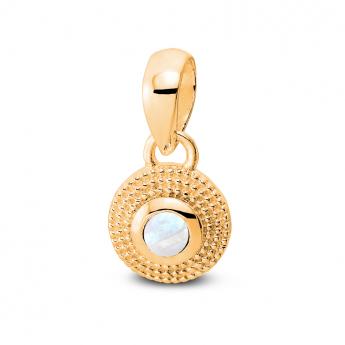 Pendant Bali Moonstone Goldplated 