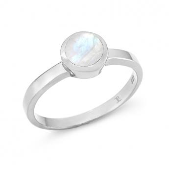 Cocktail Ring  Basic Moonstone white 