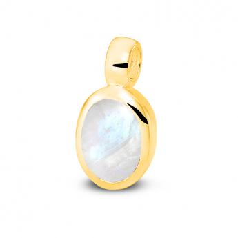 Cocktail Pendant Oval Mini Goldplated Moonstone 