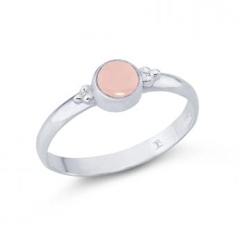 Ring Rosenquarz cabouchon 