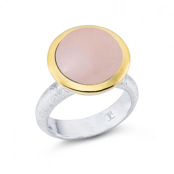 Cocktail Ring Rosenquarz 