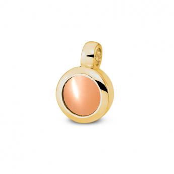 Cocktail Pendant Mini Goldplated Moonstone Orange 