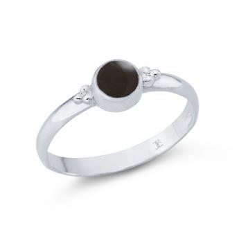 Ring Onyx cabouchon 