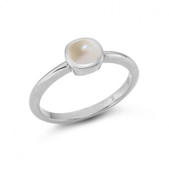Cocktail Ring Square Mini Pearl 