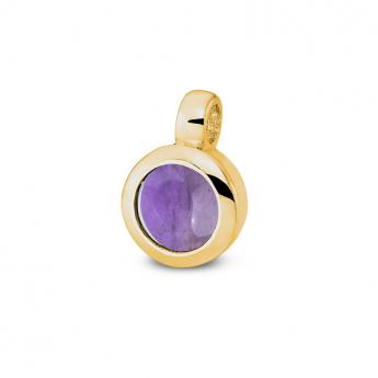 Cocktail Pendant Mini Goldplated Amethyst 