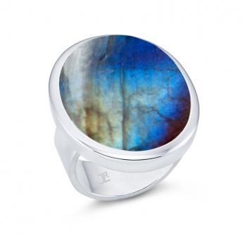 Ring Oval Big Labradorith 