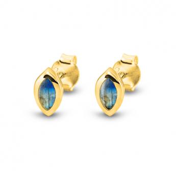 Studs Markis Labradorith Goldplated 