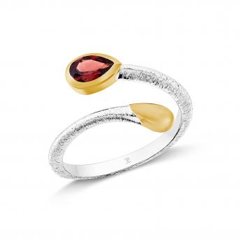 Ring Capri Drop Granat 