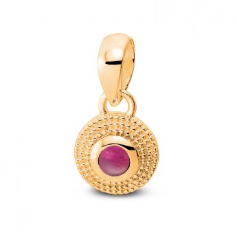 Pendant Bali  Turmalin Goldplatd 