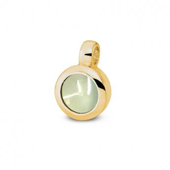 Cocktail Pendant Mini Goldplated Prehnit 
