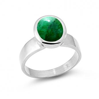 Cocktail Ring Oval Smaragd 