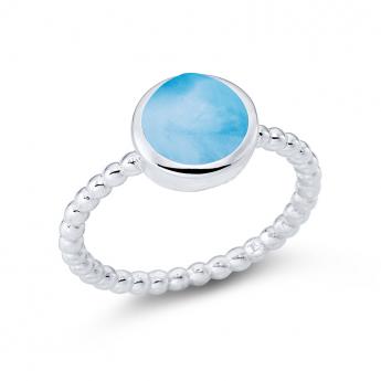 Ring Bols Larimar cabouchon 