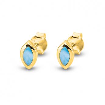 Studs Markis Larimar Goldplated 