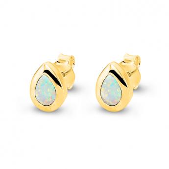 Studs Drop Opal Goldplated 