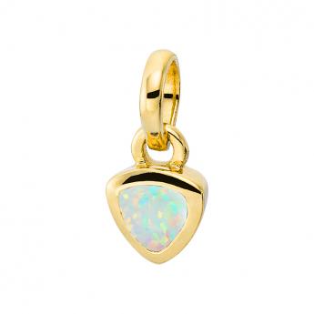 Cocktail Pendant Triangle Opal Goldplated 