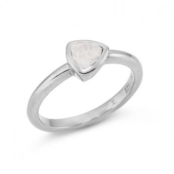 Ring Triangle Moonstone 