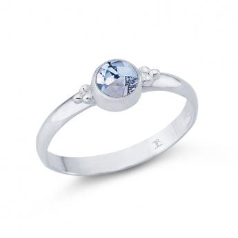 Ring Blautopas facettiert 