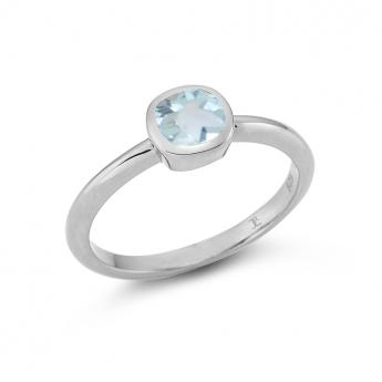 Cocktail Ring Square Mini Blautopas 