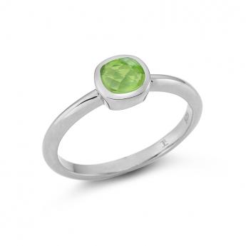 Cocktail Ring Square Mini Peridot 