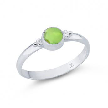 Ring Peridot facettiert 