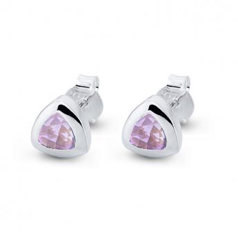 Ohrstecker Triangle Amethyst 