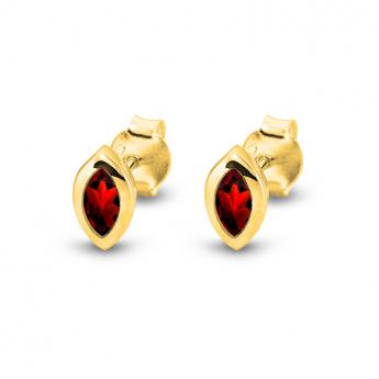 Studs Markis Garnet Goldplated 