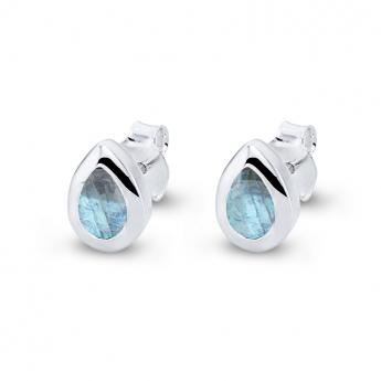 Ohrstecker  Drop Labradorith 