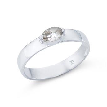 Ring Oval Crown Zirkonia 