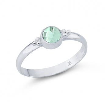 Ring Grün Quarz facettiert 