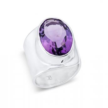 Ring Adjustable Amethyst 