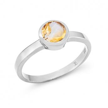 Cocktail Ring Basic Mini Citrin 