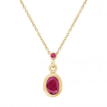 Collier Lunaria Ruby 