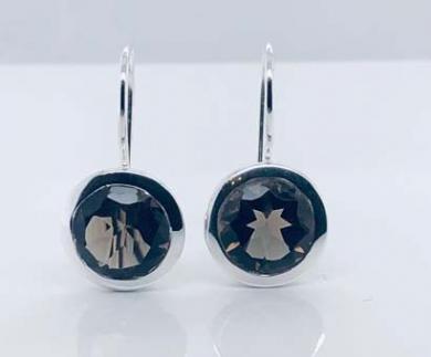 Cocktail Ohrhänger Rauchquarz 