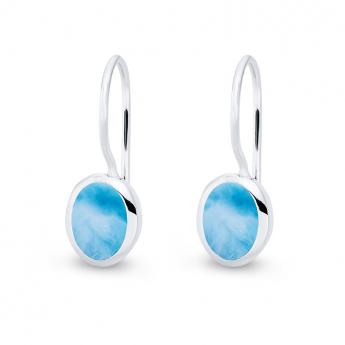 Cocktail Earring Oval Larimar 
