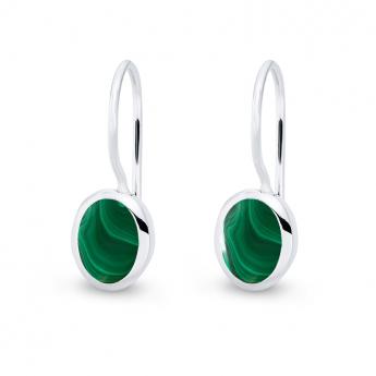 Cocktail Earring Oval Smaragd 
