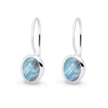 Cocktail Earring Oval Labradorith 