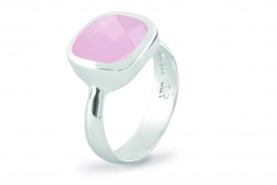 Cocktail Ring Square Rosenquarz 