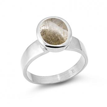 Cocktail Ring Oval Rutil 