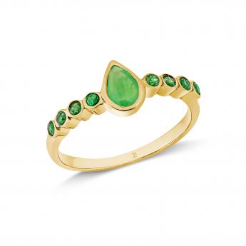 Ring Lunaria Emerald 