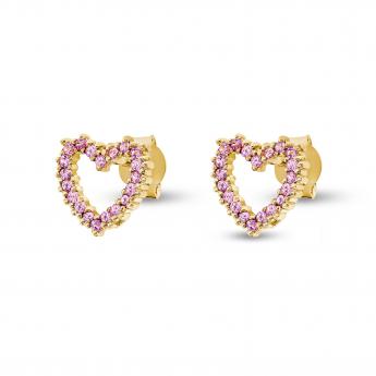 Ohrring Amore Pink Saphire 