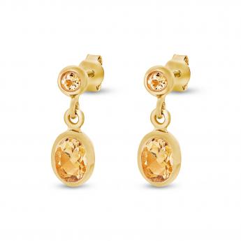 Studs Lunaria Citrin 