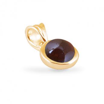 Cocktail Pendant Basic Garnet Goldplated 