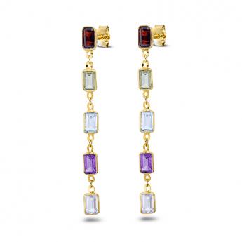 Ohrring Roma Multicolor Vergoldet 
