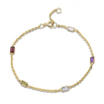 Bracelet Roma Multicolor Goldplated 
