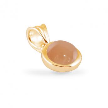Cocktail Pendant Basic Moonstone orange Goldplated 