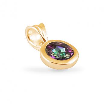 Cocktail Pendant Basic Mystic Topaz Goldplated 