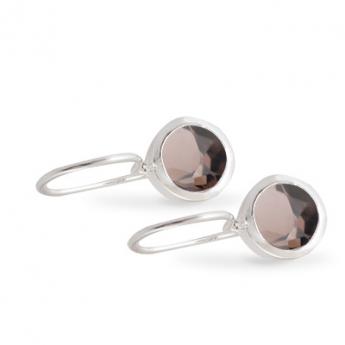Cocktail Ohrhänger Basic Rauchquarz 